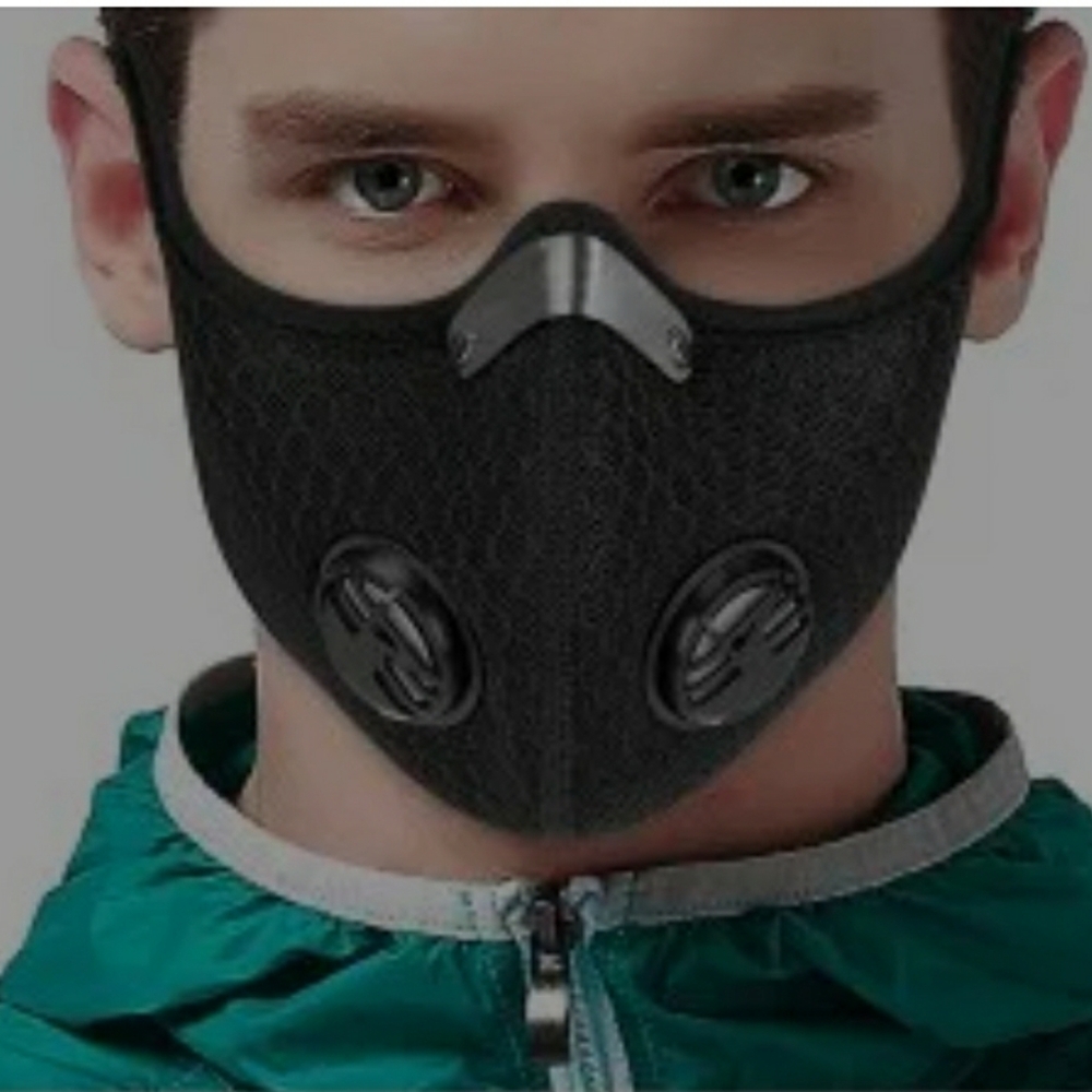 Best Deal.(2) Black Nylon Cycling/Running Mask